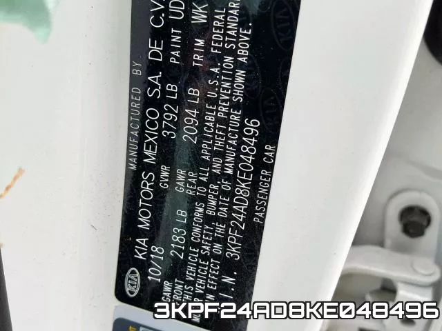 3KPF24AD8KE048496 фото 2