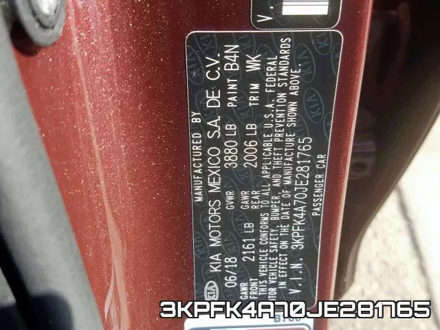 3KPFK4A70JE281765 фото 2