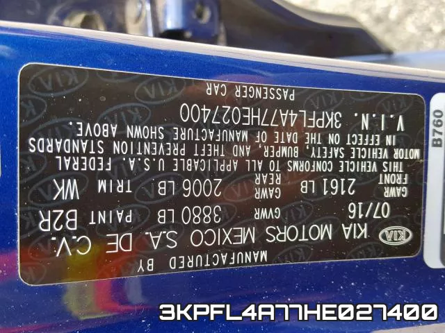 3KPFL4A77HE027400 фото 2