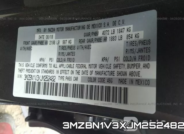3MZBN1V3XJM252482 фото 10