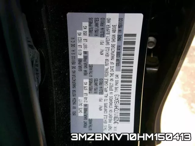3MZBN1V70HM150413 фото 2