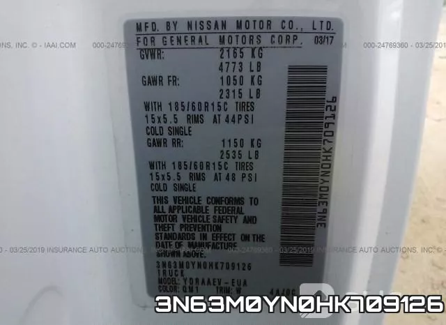 3N63M0YN0HK709126 фото 10