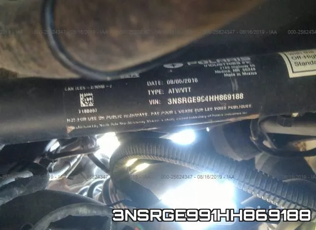 3NSRGE991HH869188 фото 2