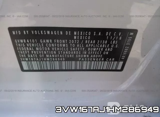 3VW167AJ1HM286949 фото 10