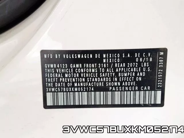 3VWC57BUXKM052174 фото 2