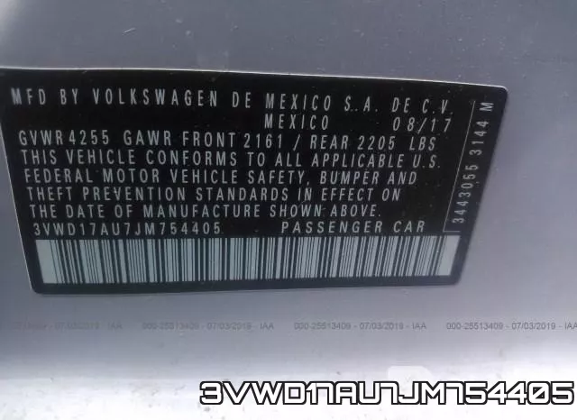 3VWD17AU7JM754405 фото 10