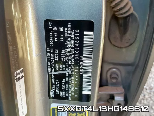 5XXGT4L13HG148610 фото 2