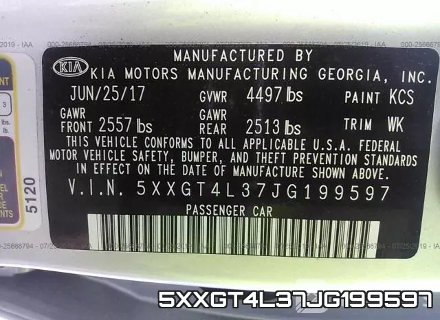 5XXGT4L37JG199597 фото 10