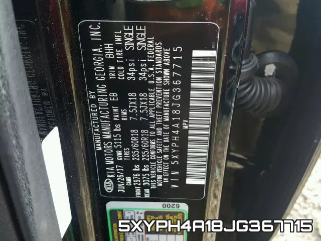5XYPH4A18JG367715 фото 2