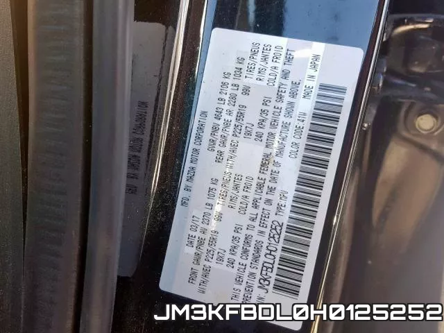 JM3KFBDL0H0125252 фото 2