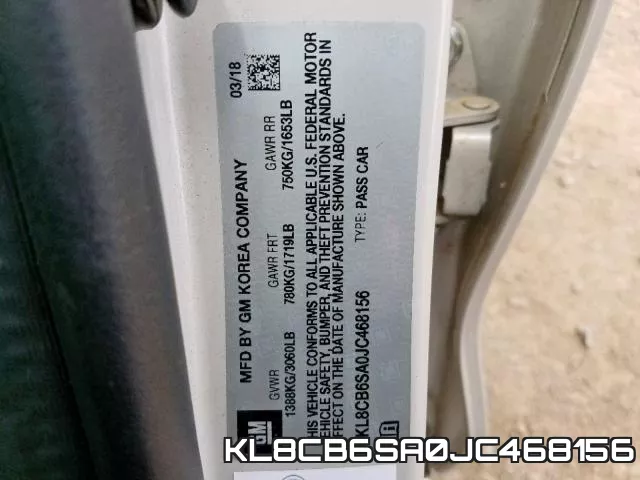 KL8CB6SA0JC468156 фото 2
