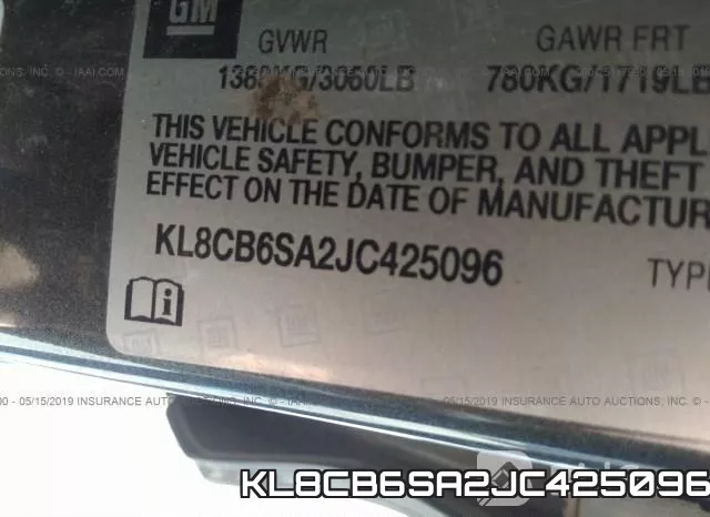 KL8CB6SA2JC425096 фото 10