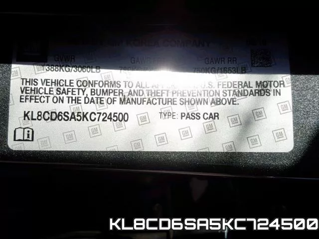 KL8CD6SA5KC724500 фото 2