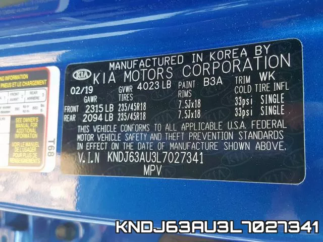 KNDJ63AU3L7027341 фото 2