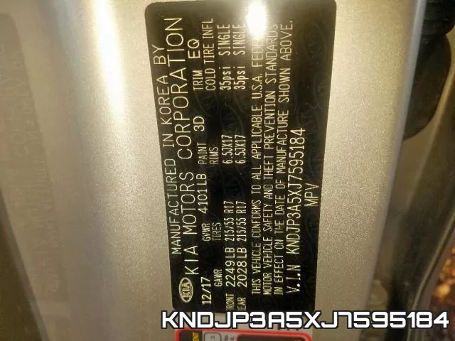 KNDJP3A5XJ7595184 фото 2