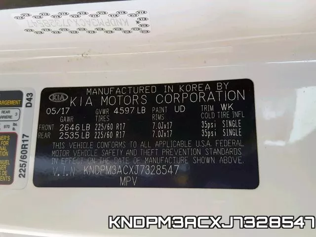 KNDPM3ACXJ7328547 фото 2