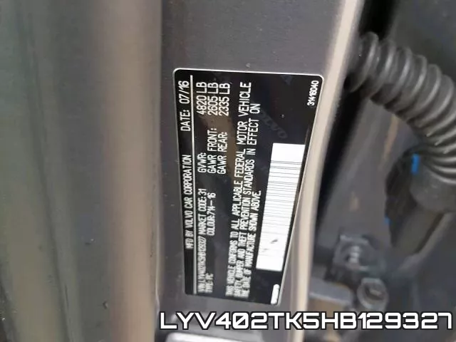 LYV402TK5HB129327 фото 2