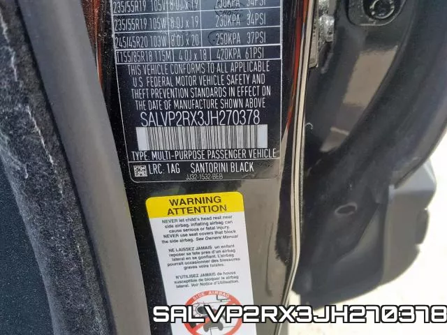 SALVP2RX3JH270378 фото 2
