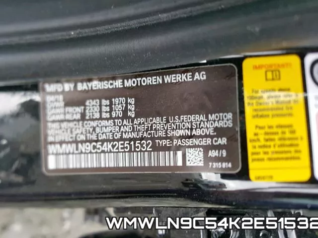 WMWLN9C54K2E51532 фото 2