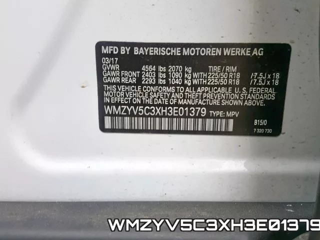 WMZYV5C3XH3E01379 фото 2