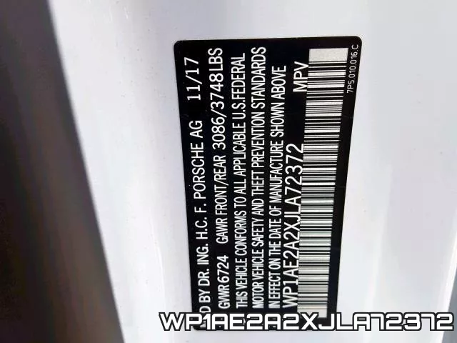 WP1AE2A2XJLA72372 фото 2