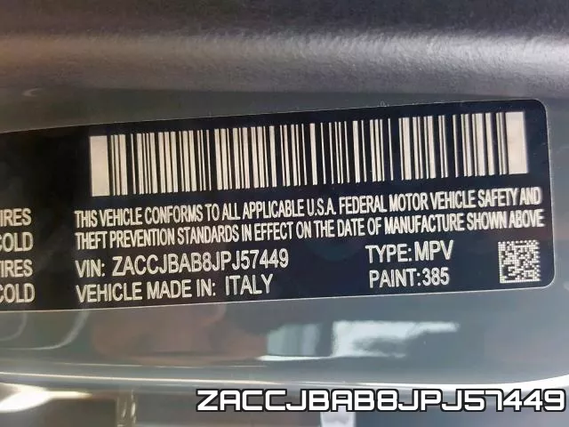 ZACCJBAB8JPJ57449 фото 2