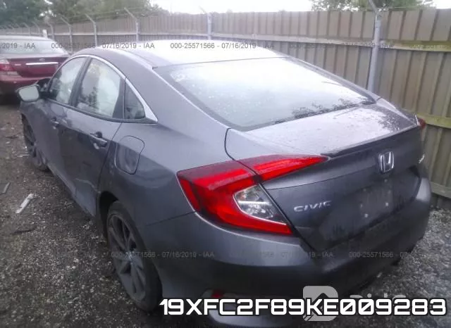 19XFC2F89KE009283 фото 4