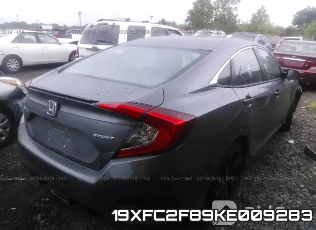 19XFC2F89KE009283 фото 5