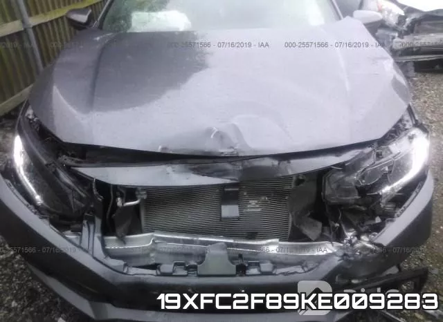 19XFC2F89KE009283 фото 7