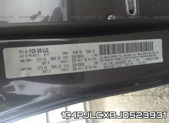 1C4PJLCX8JD523931 фото 10