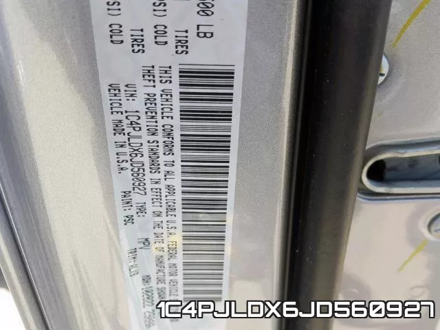 1C4PJLDX6JD560927 фото 2
