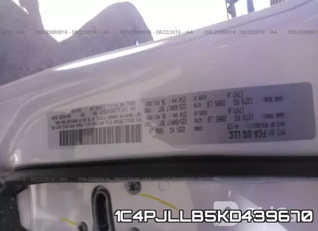 1C4PJLLB5KD439670 фото 10