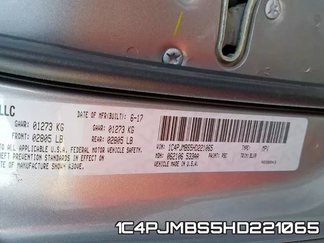1C4PJMBS5HD221065 фото 2