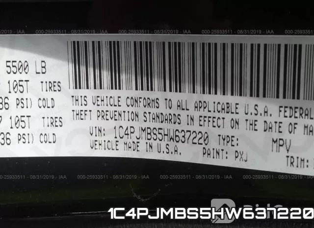 1C4PJMBS5HW637220 фото 10