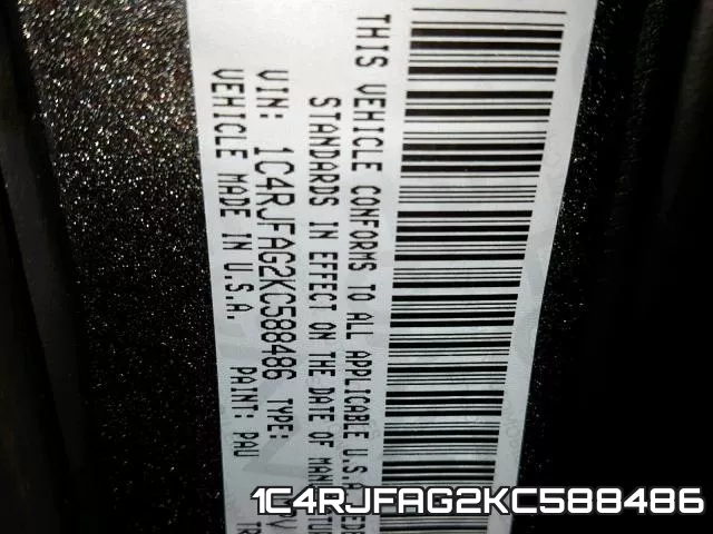 1C4RJFAG2KC588486 фото 2