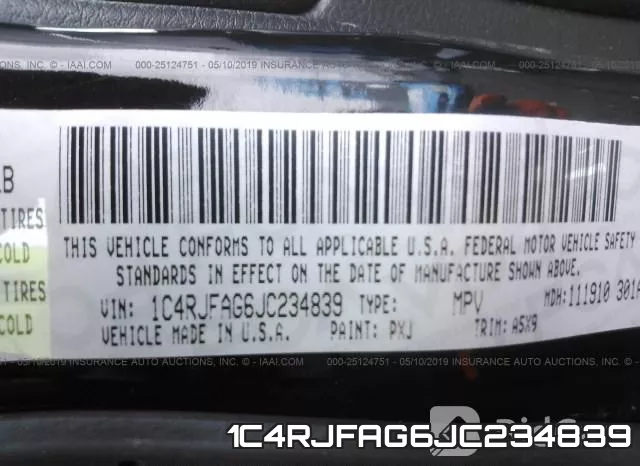 1C4RJFAG6JC234839 фото 10