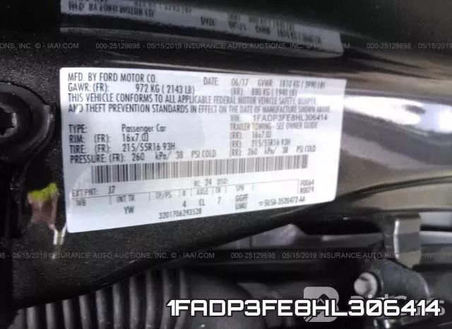 1FADP3FE8HL306414 фото 10