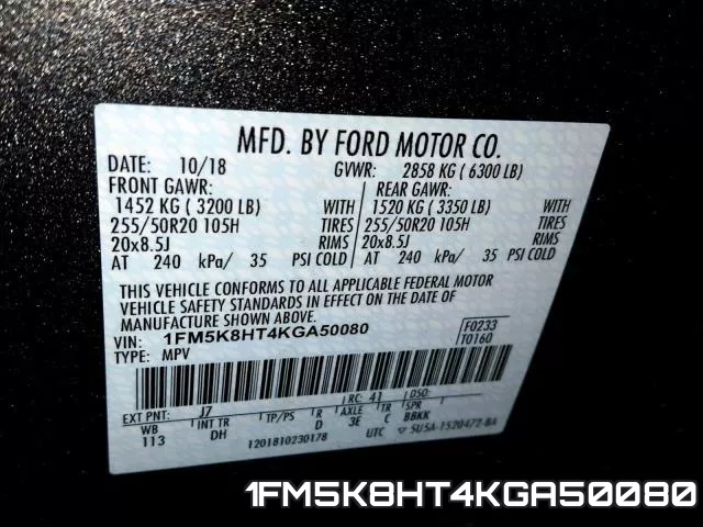 1FM5K8HT4KGA50080 фото 2