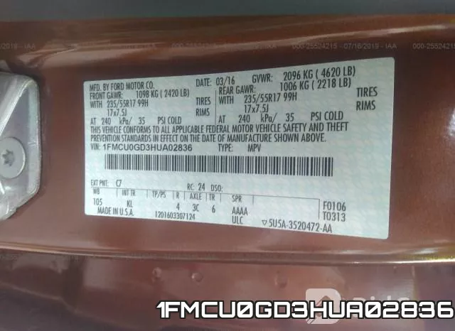 1FMCU0GD3HUA02836 фото 10