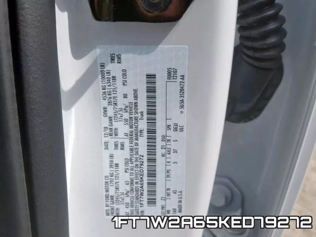 1FT7W2A65KED79272 фото 2