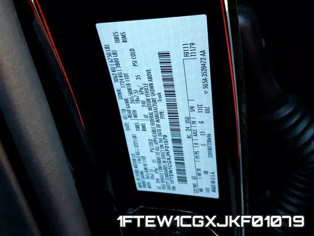 1FTEW1CGXJKF01079 фото 2
