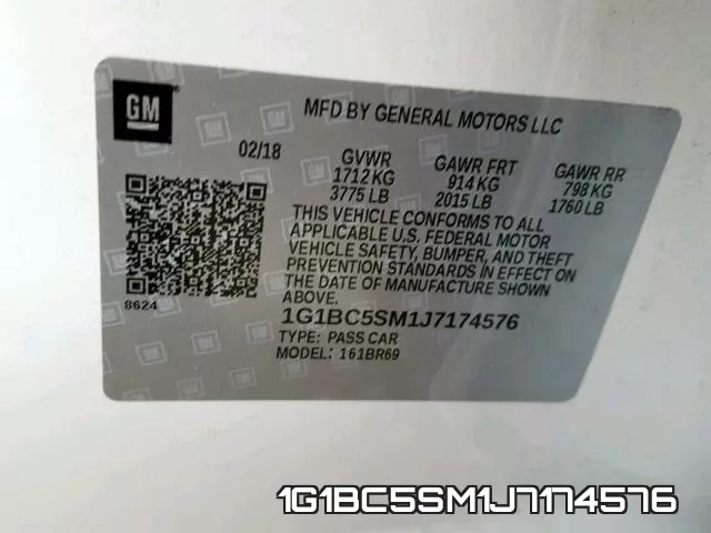 1G1BC5SM1J7174576 фото 2