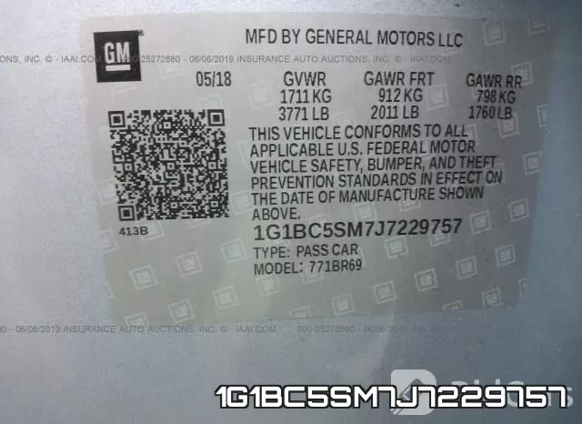 1G1BC5SM7J7229757 фото 10