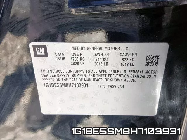 1G1BE5SM8H7103931 фото 2