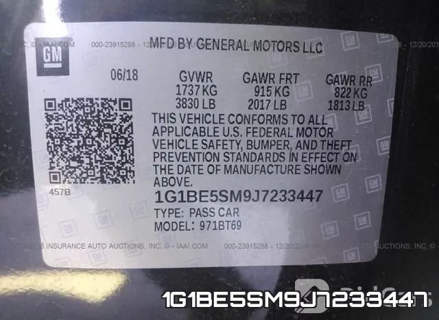 1G1BE5SM9J7233447 фото 10