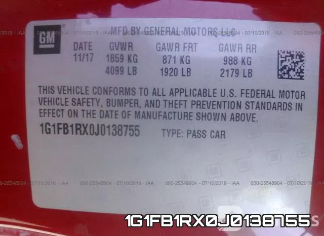 1G1FB1RX0J0138755 фото 10