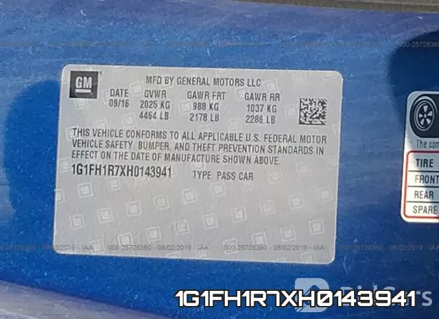 1G1FH1R7XH0143941 фото 9