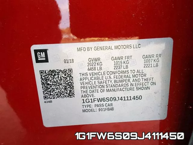 1G1FW6S09J4111450 фото 2