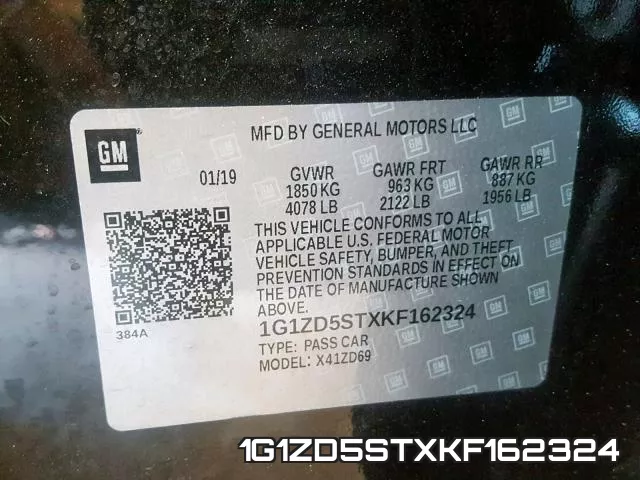 1G1ZD5STXKF162324 фото 2