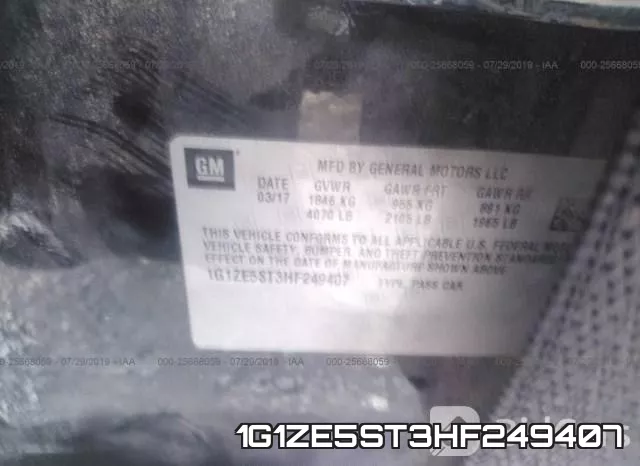 1G1ZE5ST3HF249407 фото 10
